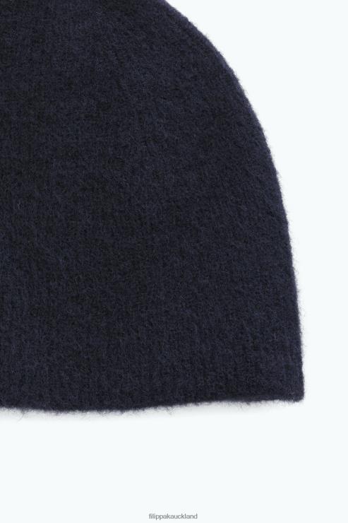 Men Filippa K Black Rib Yak Hat Accessory 66L84479