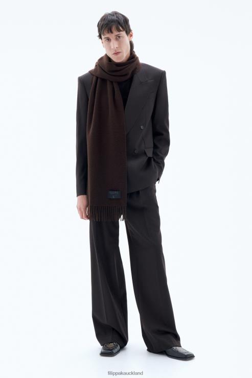 Men Filippa K Dark Chocolate Cashmere Blend Scarf Accessory 66L84477