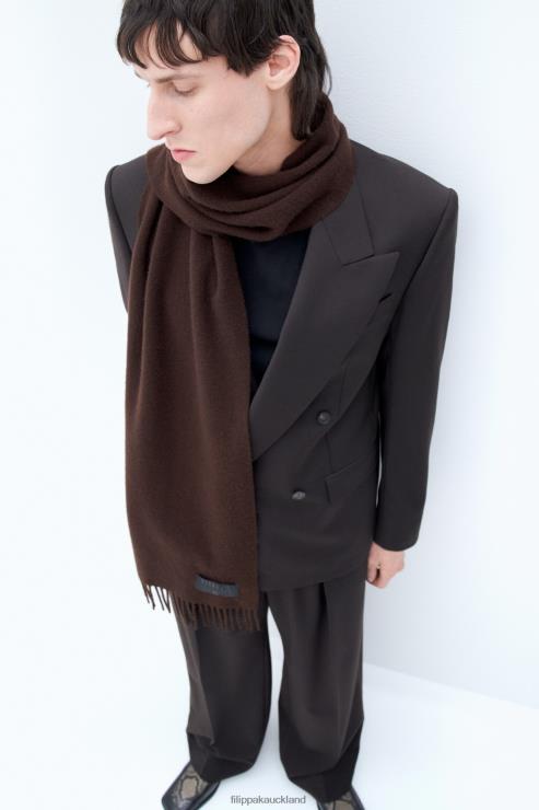 Men Filippa K Dark Chocolate Cashmere Blend Scarf Accessory 66L84477