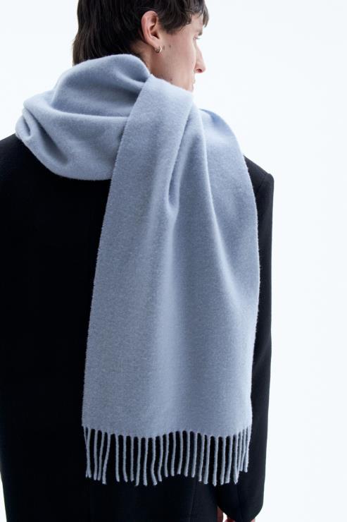 Men Filippa K Ice Blue Cashmere Blend Scarf Accessory 66L84480