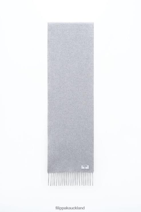 Men Filippa K Light Grey Mel. Cashmere Blend Scarf Accessory 66L84478