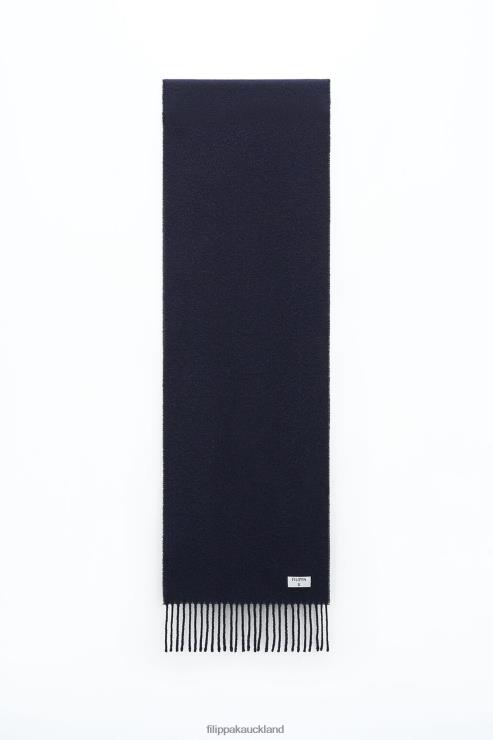 Men Filippa K Navy Cashmere Blend Scarf Accessory 66L84482