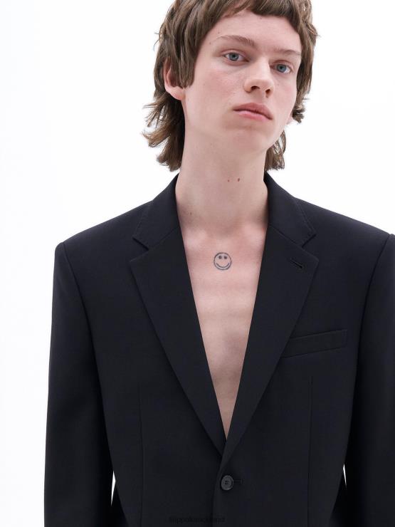 Men Filippa K Black Tailored Wool Blazer Apparel 66L84349