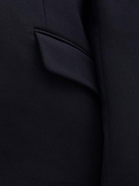 Men Filippa K Black Tailored Wool Blazer Apparel 66L84349