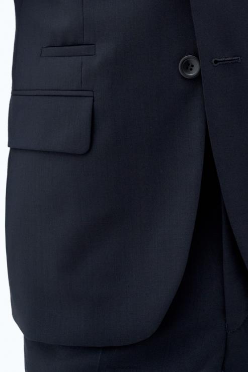 Men Filippa K Dark Navy Rick Wool Jacket Apparel 66L84350