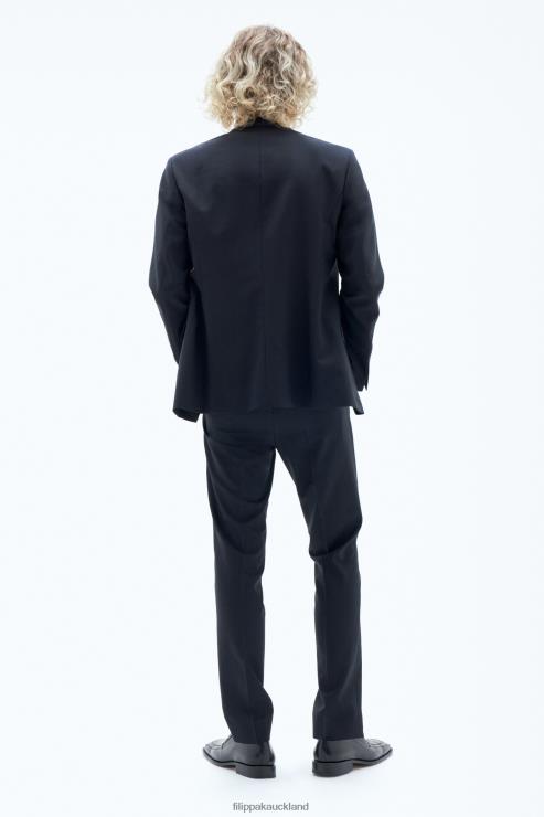 Men Filippa K Dark Navy Rick Wool Jacket Apparel 66L84350