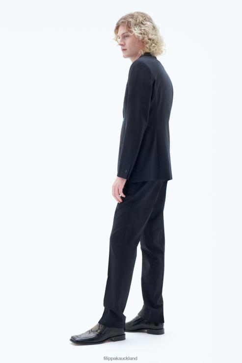 Men Filippa K Dark Navy Rick Wool Jacket Apparel 66L84350