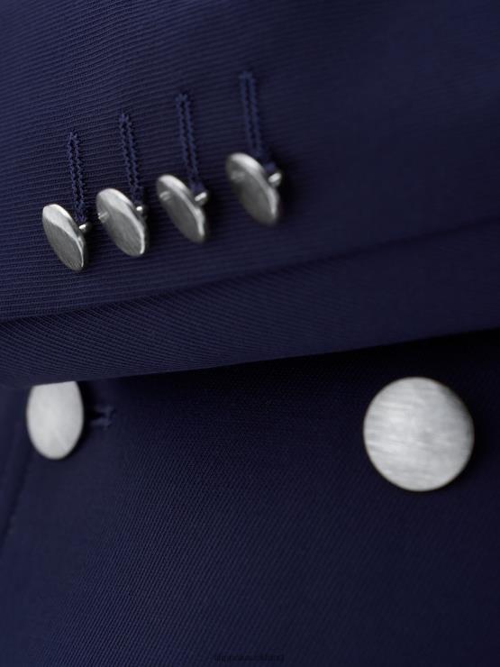 Men Filippa K French Navy Double Breasted Blazer Apparel 66L84352