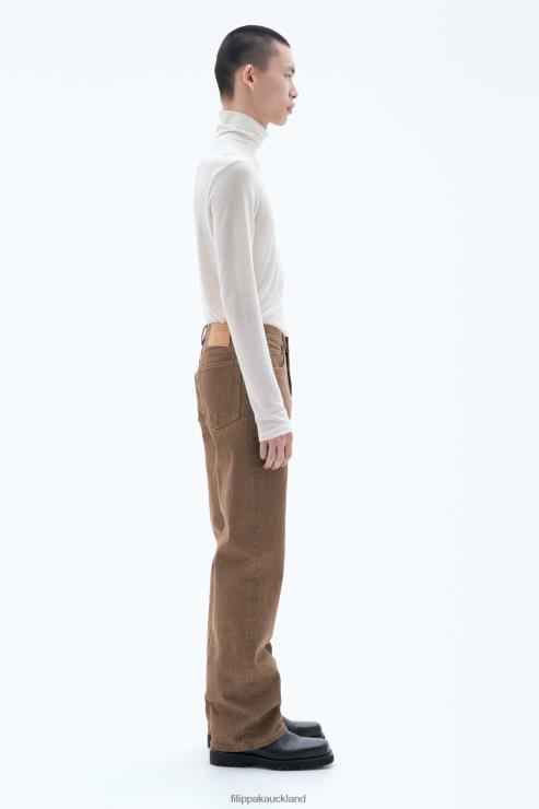 Men Filippa K Cane Brown Bootcut Jeans Apparel 66L84408
