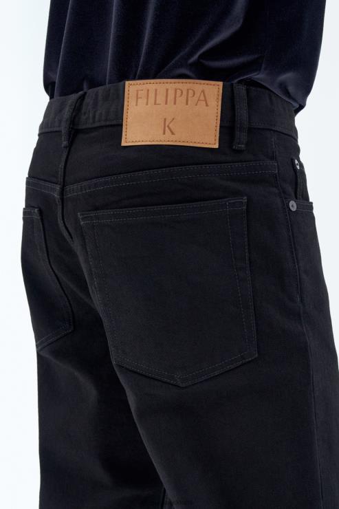 Men Filippa K Night Black Classic Straight Jeans Apparel 66L84403