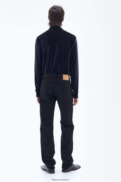 Men Filippa K Night Black Classic Straight Jeans Apparel 66L84403