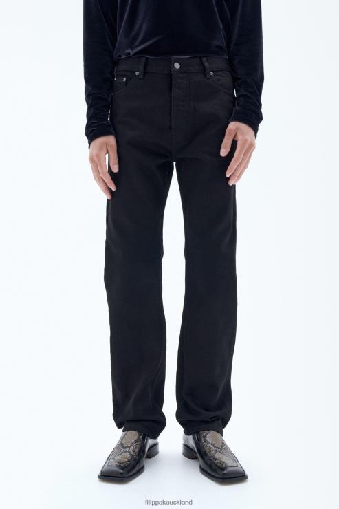 Men Filippa K Night Black Classic Straight Jeans Apparel 66L84403