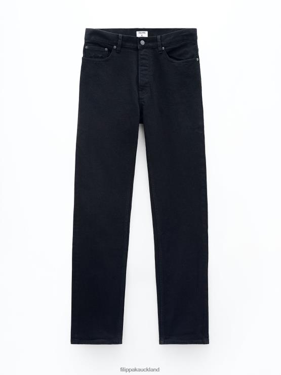Men Filippa K Night Black Classic Straight Jeans Apparel 66L84403