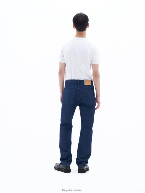 Men Filippa K Ocean Blue Classic Straight Jeans Apparel 66L84406