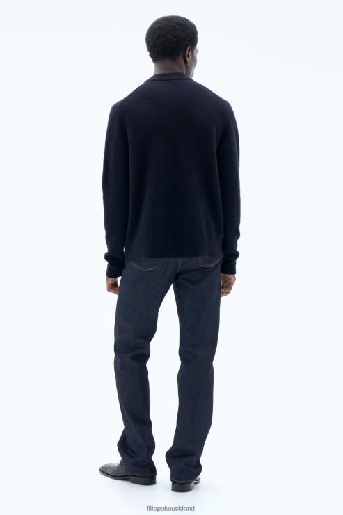 Men Filippa K Dark Navy Johannes Yak Sweater Apparel 66L84297