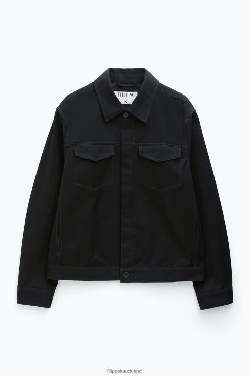Men Filippa K Black Cotton Workwear Jacket Apparel 66L84262