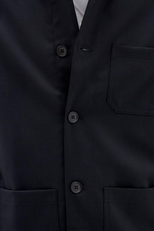 Men Filippa K Black Louis Gabardine Jacket Apparel 66L84261