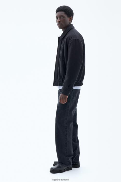 Men Filippa K Black Wool Bomber Jacket Apparel 66L84253