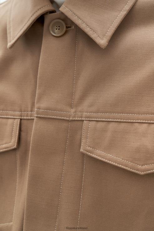 Men Filippa K Dark Khaki Cotton Workwear Jacket Apparel 66L84258