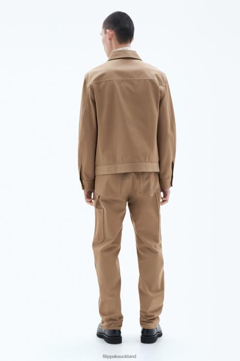 Men Filippa K Dark Khaki Cotton Workwear Jacket Apparel 66L84258