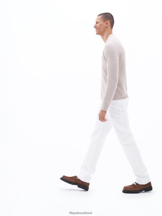 Men Filippa K Dusty Beige Cotton Linen Knitted Shirt Apparel 66L84282