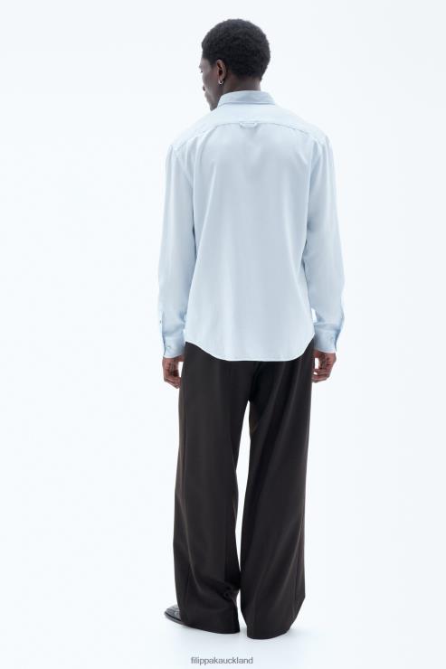 Men Filippa K Ice Blue Zachary Shirt Apparel 66L84398