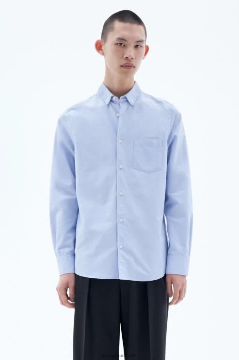 Men Filippa K Light Blue Tim Oxford Shirt Apparel 66L84381