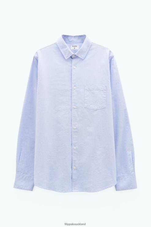 Men Filippa K Light Blue Tim Oxford Shirt Apparel 66L84381