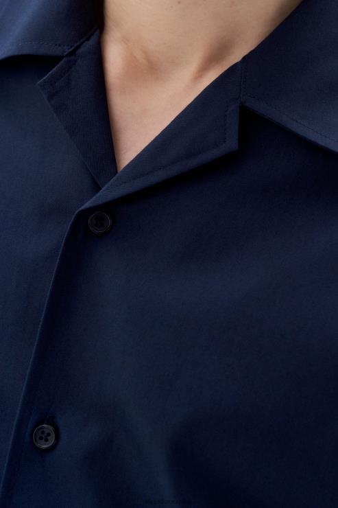 Men Filippa K Navy Resort Shirt Apparel 66L84380