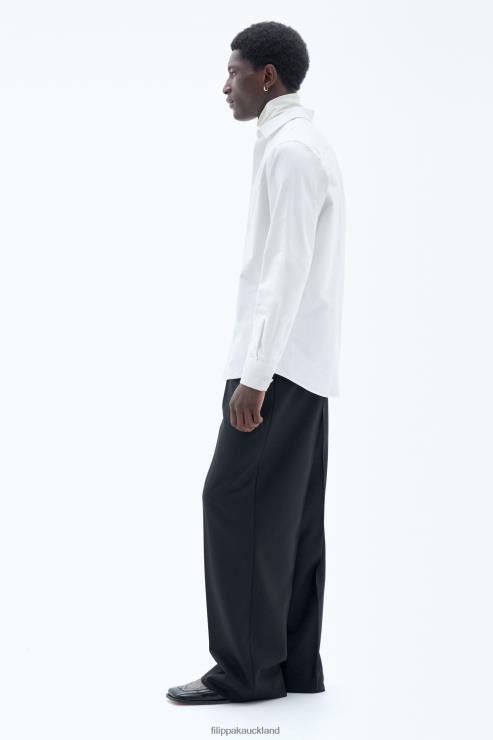 Men Filippa K White Tim Oxford Shirt Apparel 66L84386