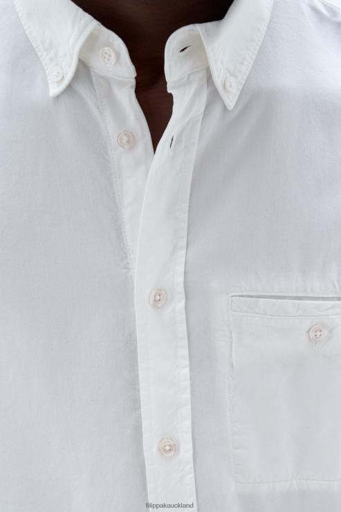 Men Filippa K White Zachary Shirt Apparel 66L84392