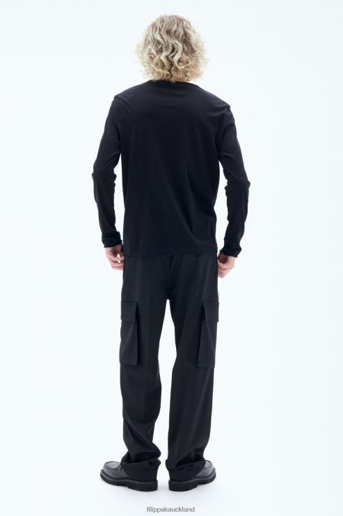 Men Filippa K Black Roll Neck Longsleeve Apparel 66L84336