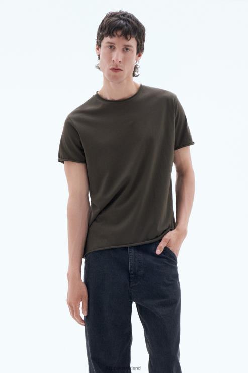 Men Filippa K Dark Forest Green Roll Neck Tee Apparel 66L84339