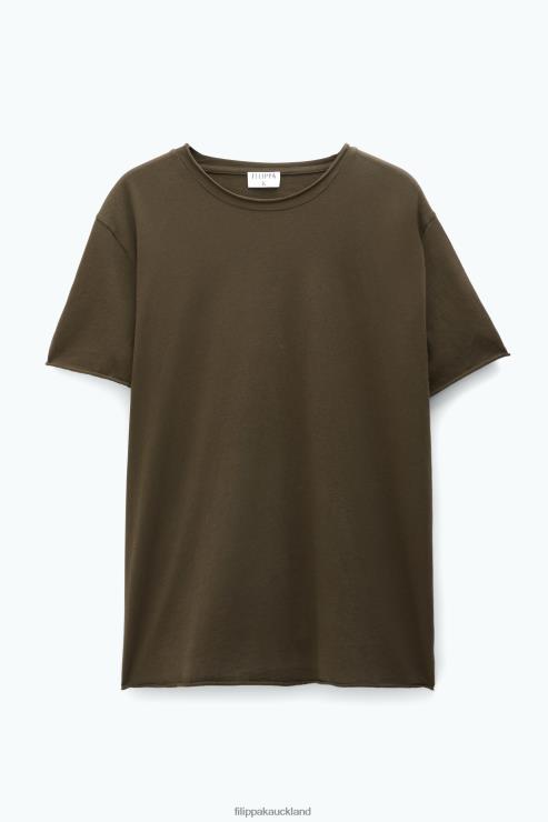 Men Filippa K Dark Forest Green Roll Neck Tee Apparel 66L84339