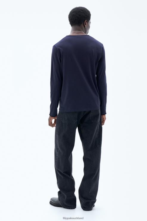 Men Filippa K Navy Roll Neck Longsleeve Apparel 66L84328
