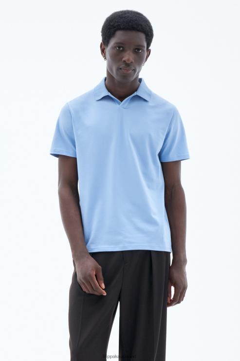 Men Filippa K Turquoise Stretch Cotton Polo T-Shirt Apparel 66L84319