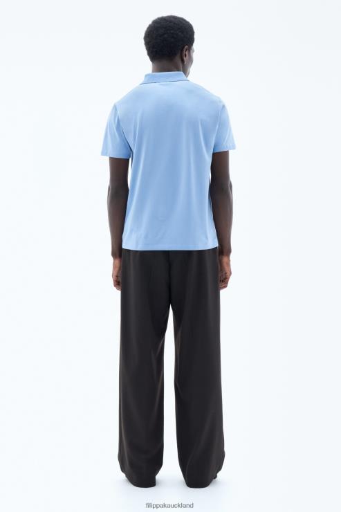 Men Filippa K Turquoise Stretch Cotton Polo T-Shirt Apparel 66L84319