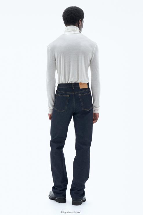 Men Filippa K White Chalk Jersey Roller Neck Top Apparel 66L84302