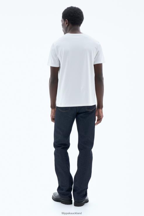 Men Filippa K White Stretch Cotton Tee Apparel 66L84308