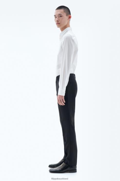 Men Filippa K Black Liam Wool Trousers Apparel 66L84374