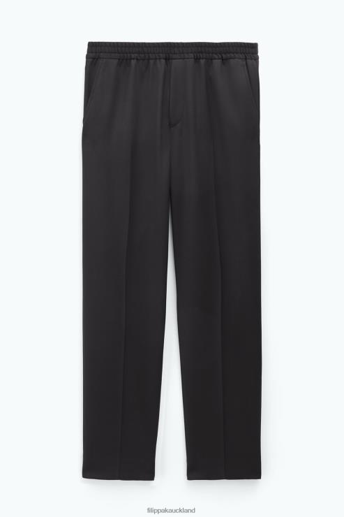 Men Filippa K Dark Brown Relaxed Wool Trousers Apparel 66L84358