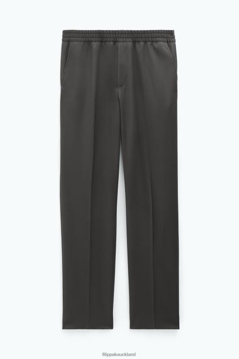 Men Filippa K Dark Forest Green Relaxed Wool Trousers Apparel 66L84371