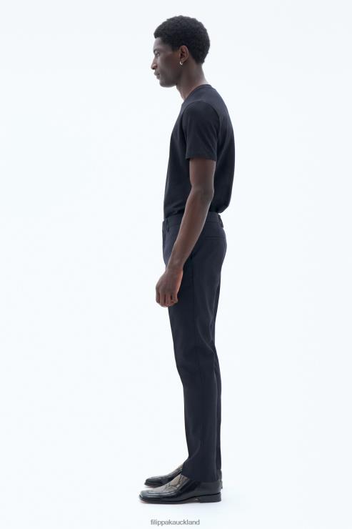 Men Filippa K Dark Navy Liam Wool Trousers Apparel 66L84373
