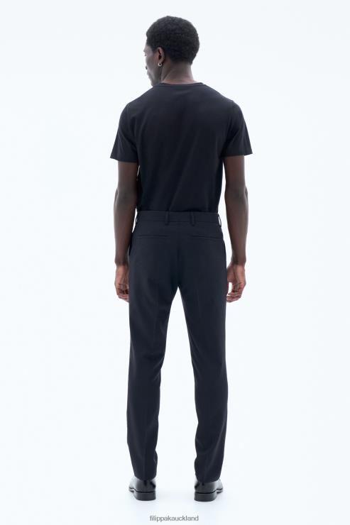Men Filippa K Dark Navy Liam Wool Trousers Apparel 66L84373