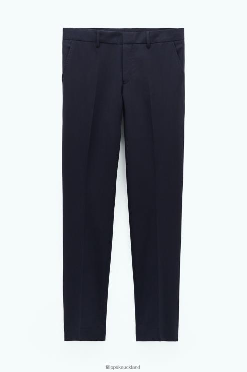 Men Filippa K Dark Navy Liam Wool Trousers Apparel 66L84373