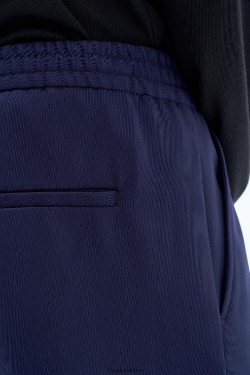 Men Filippa K French Navy Relaxed Wool Trousers Apparel 66L84375