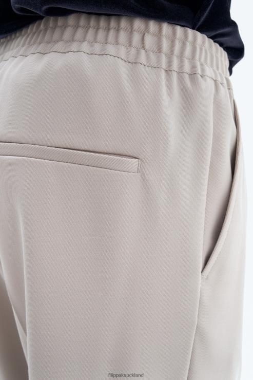 Men Filippa K Grey Beige Relaxed Wool Trousers Apparel 66L84360