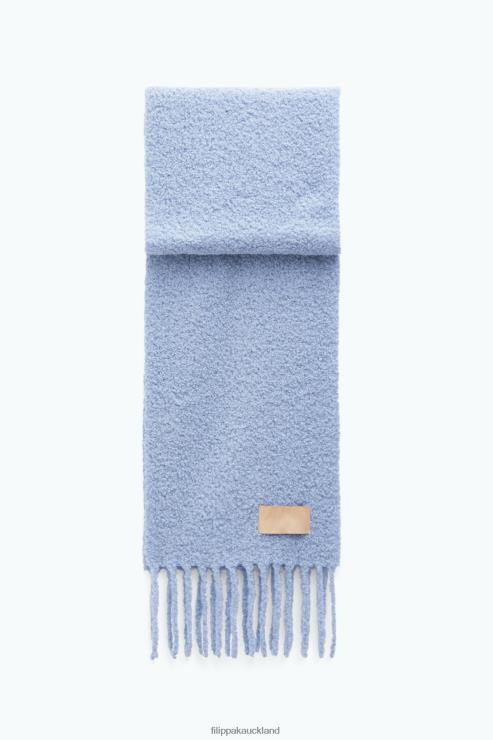 Unisex Filippa K Ice Blue Boucle Scarf Accessory 66L84419