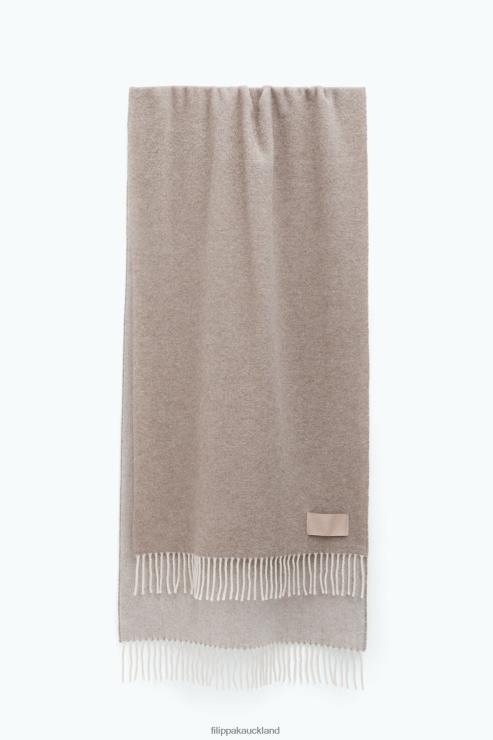 Unisex Filippa K Pastel Beige Double Wool Cashmere Scarf Accessory 66L84410