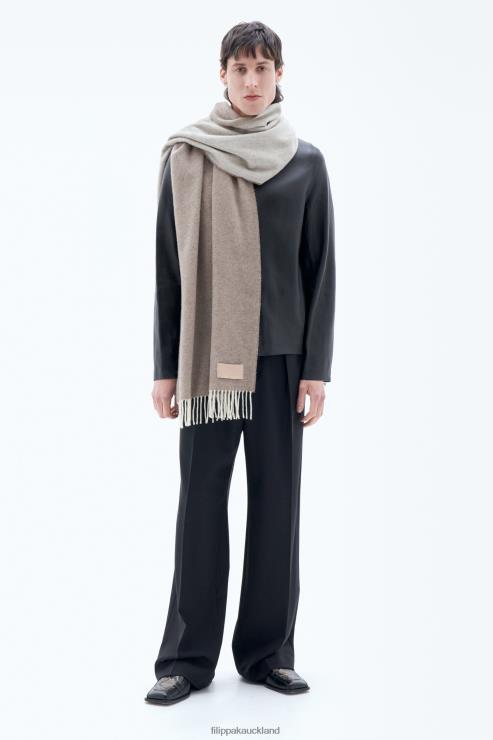 Unisex Filippa K Pastel Beige Double Wool Cashmere Scarf Accessory 66L84410